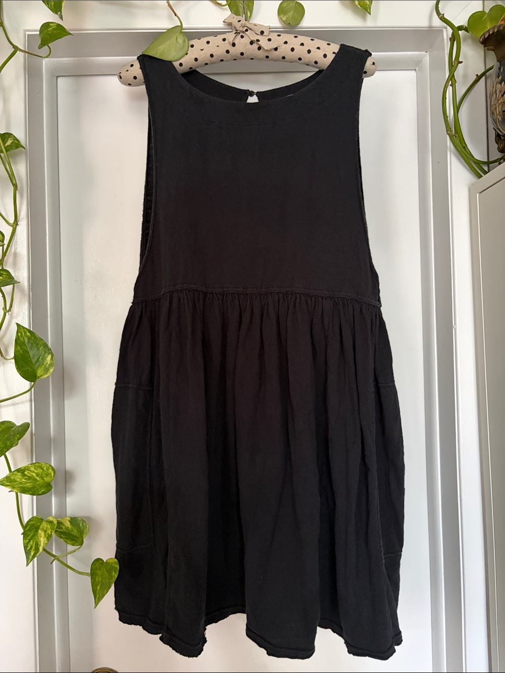 Free People Black Cotton Tunic